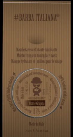 Barba Italiana Monte Grappa Feuchtigkeitsspendende und belebende Gesichtsmaske