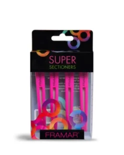 Framar Super Sectioners Haarclips mit Gummiband