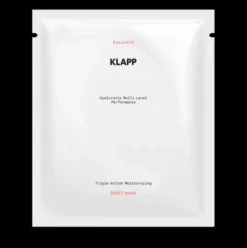 KLAPP HYALURONIC TRIPLE ACTION MOISTURE Sheet Mask Kabinen Produkt