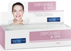 Premium Disposable & Spa Einweg Pantoffeln aus gewebtem Stoff geschlossen