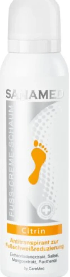 Sanamed Citrin Fuss-Creme-Schaum