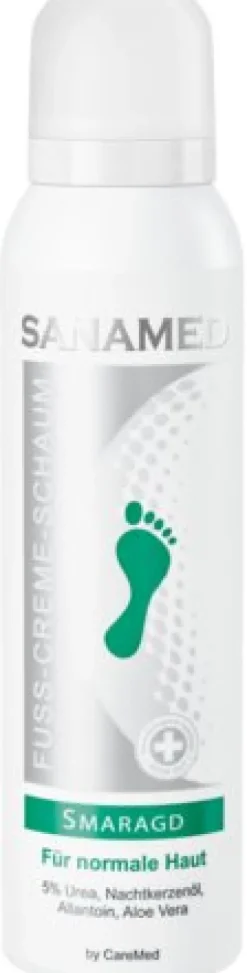 Sanamed Smaragd Fuss-Creme-Schaum
