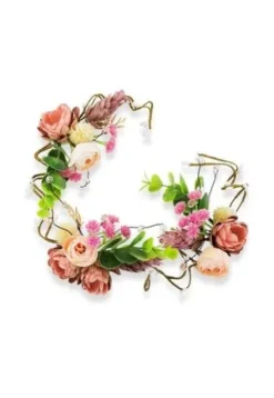 Trisa Celebride geschwungener Blumenkranz mit Blumen