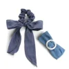 Trisa Fashion Denim Frenchclip und Scrunchie